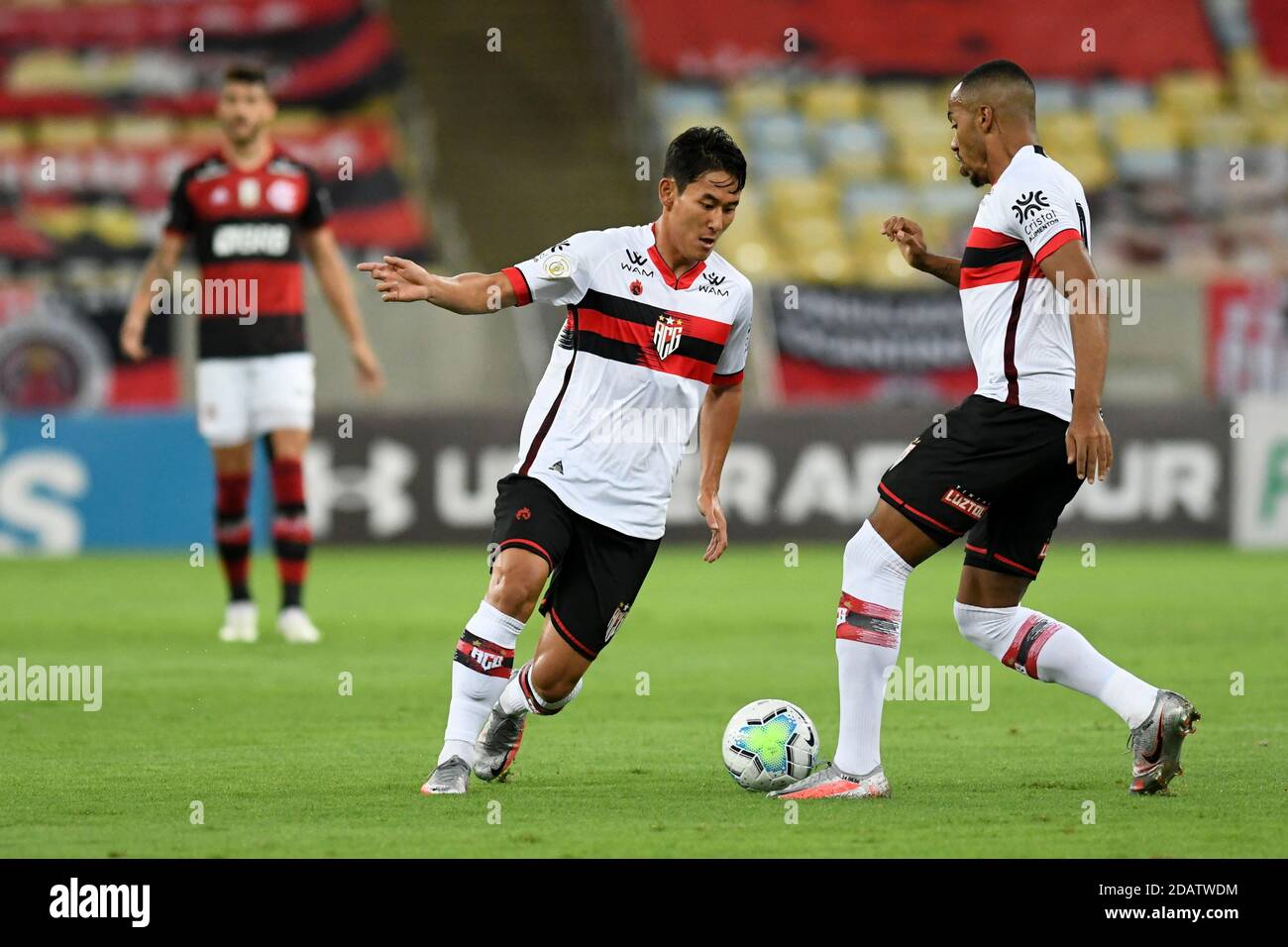Rio, Brazil - November 14, 2020: Chico player in match between Flamengo and Atletico-GO by Brazilian Championship  in Maracana Stadium Stock Photo