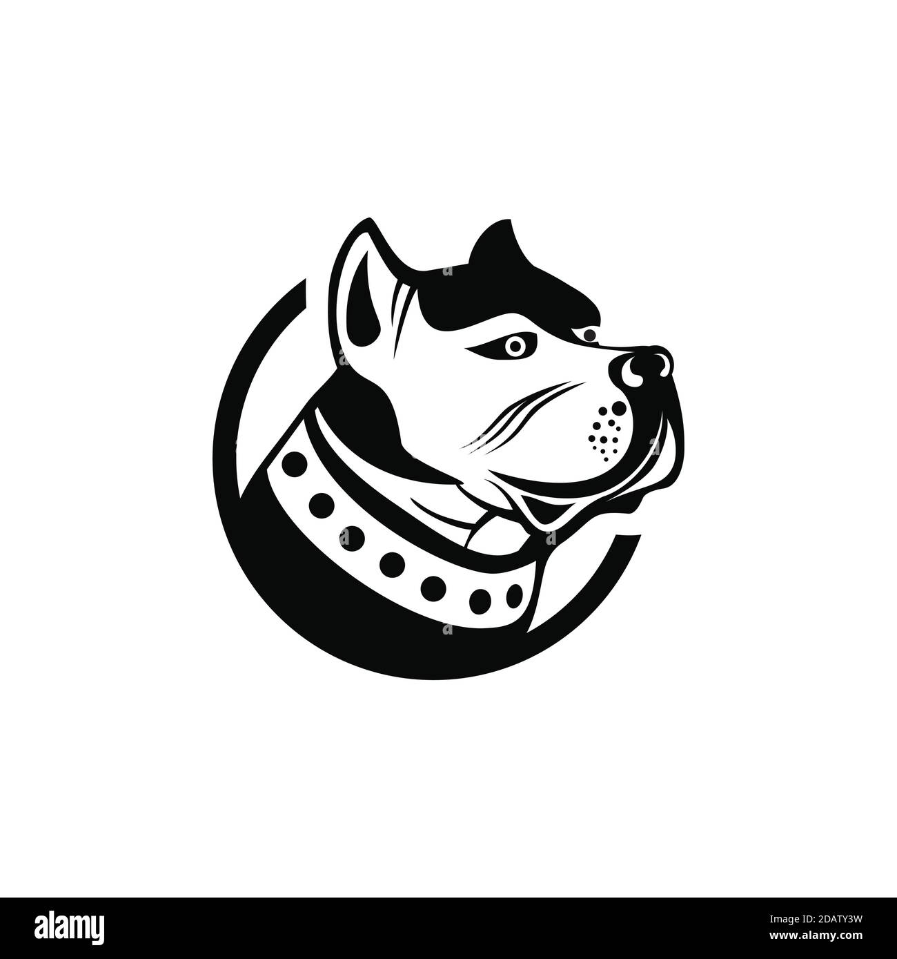 dog head vector