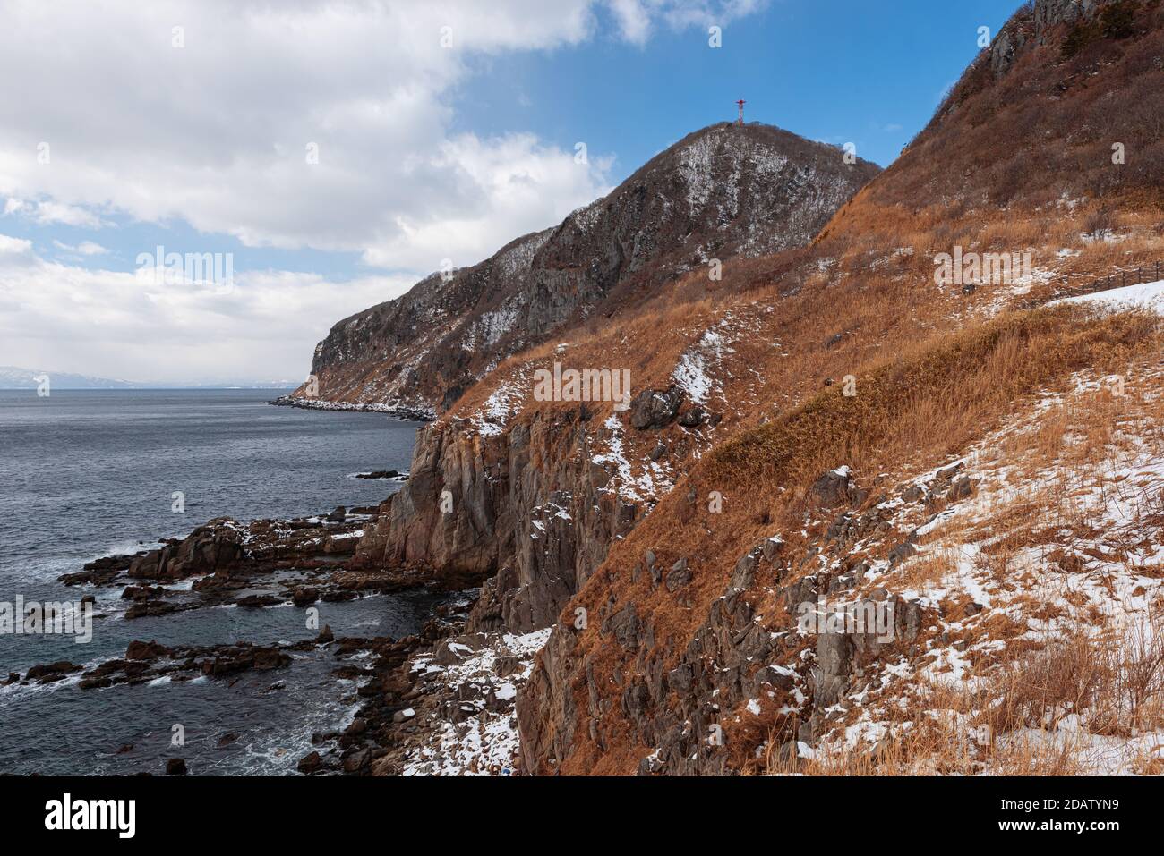 Hakodate Hokkaido Japan At The Tachimachi Cape At The End Of Mt Hakodate In Winter Season Stock Photo Alamy