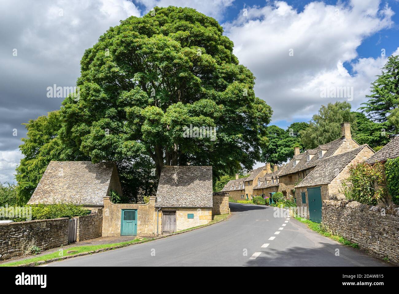 The Cotswold village of Snowhill in Gloucestwershire Stock Photo