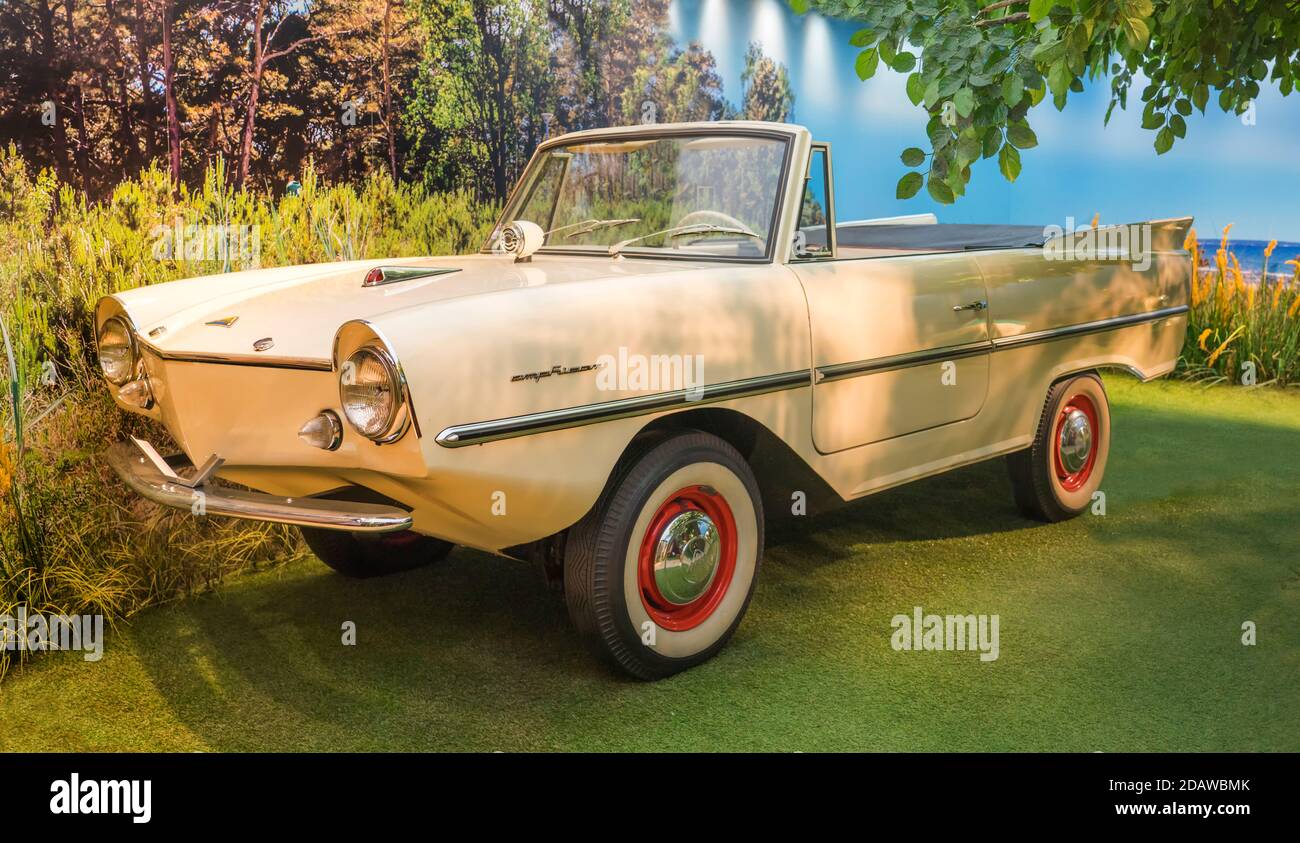 The Amphicar Model 770, 1961, PS.SPEICHER Museum, Einbeck, Lower Saxony, Germany Stock Photo