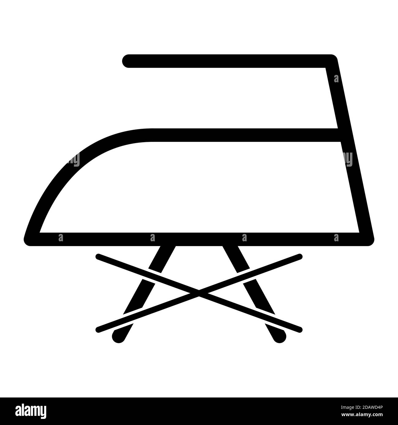 Don t iron with steam flat icon isolated on white background. No