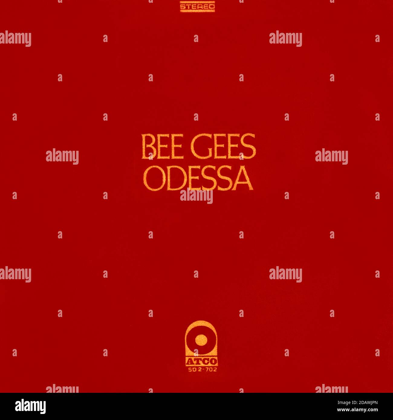 The Bee Gees - original vinyl album cover - Odessa - 1969 Stock Photo