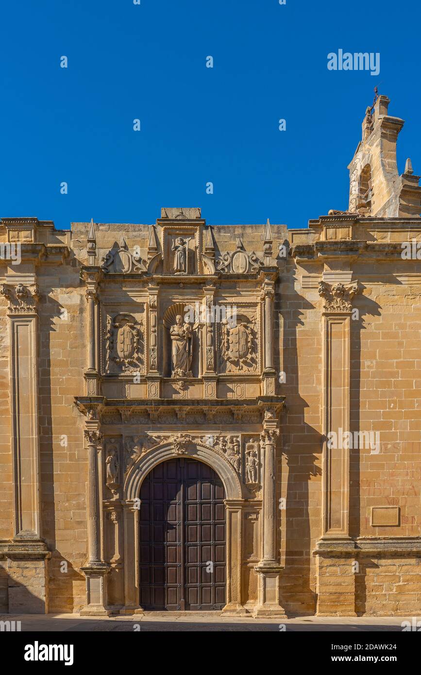 Detail of the Collegiate Church of Santa Maria de los Reales Alcazares, Ubeda, Jaen Province, Andalusia, Spain Stock Photo