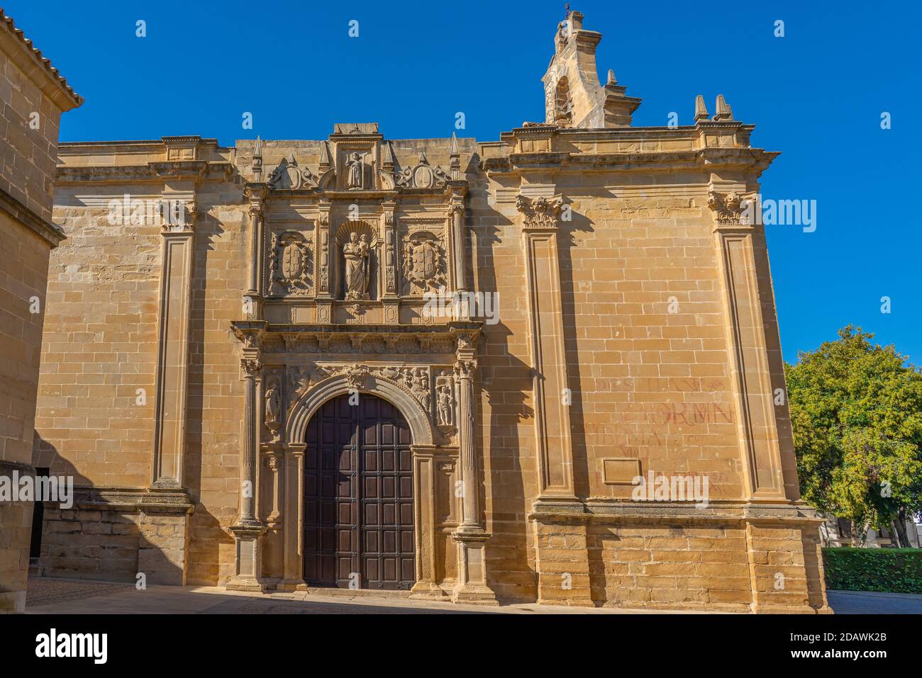 Detail of the Collegiate Church of Santa Maria de los Reales Alcazares, Ubeda, Jaen Province, Andalusia, Spain Stock Photo