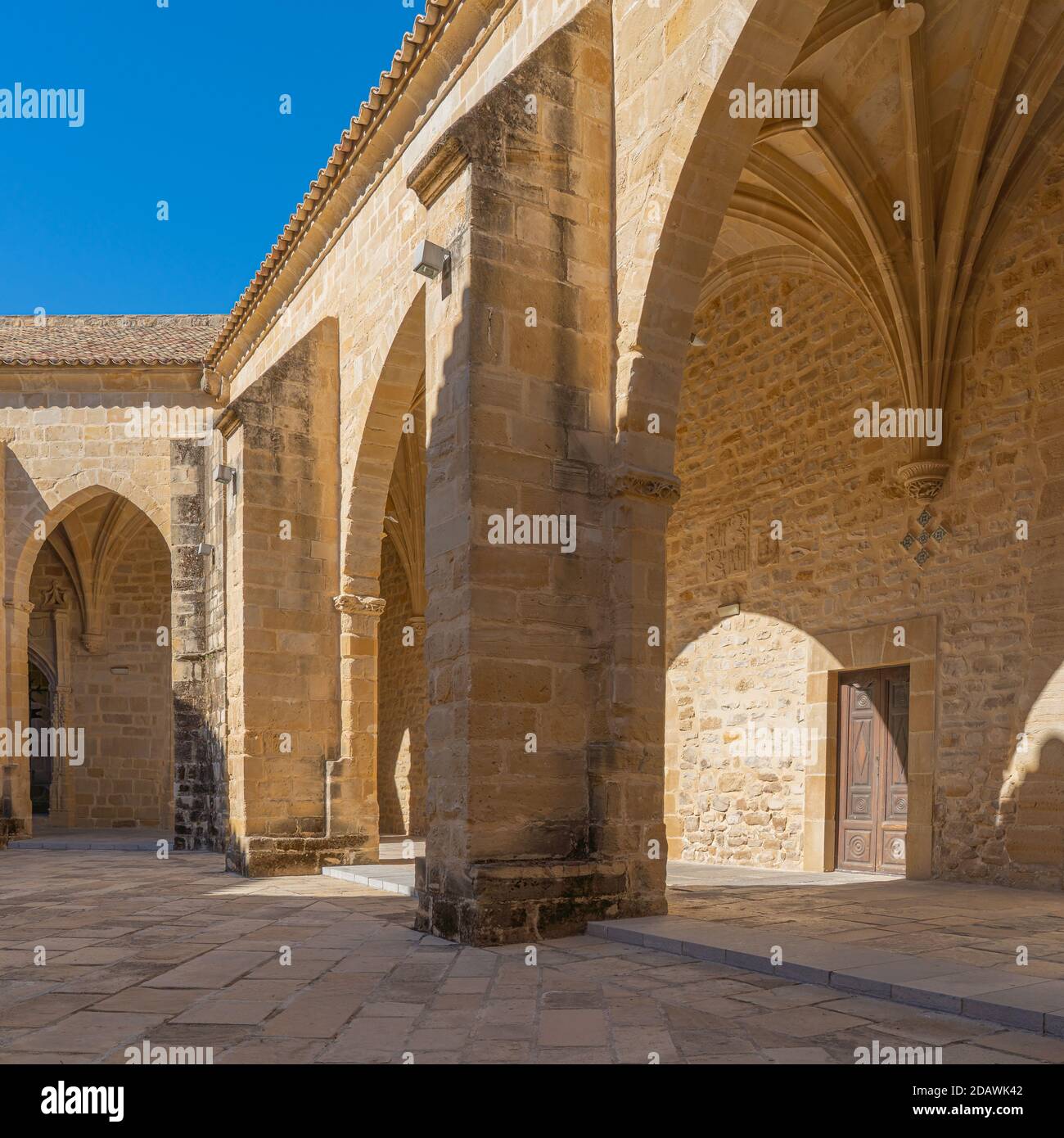 Detail of the Collegiate Church of Santa Maria de los Reales Alcazares, Ubeda, Jaen Province, Andalusia, Spain Stock Photo