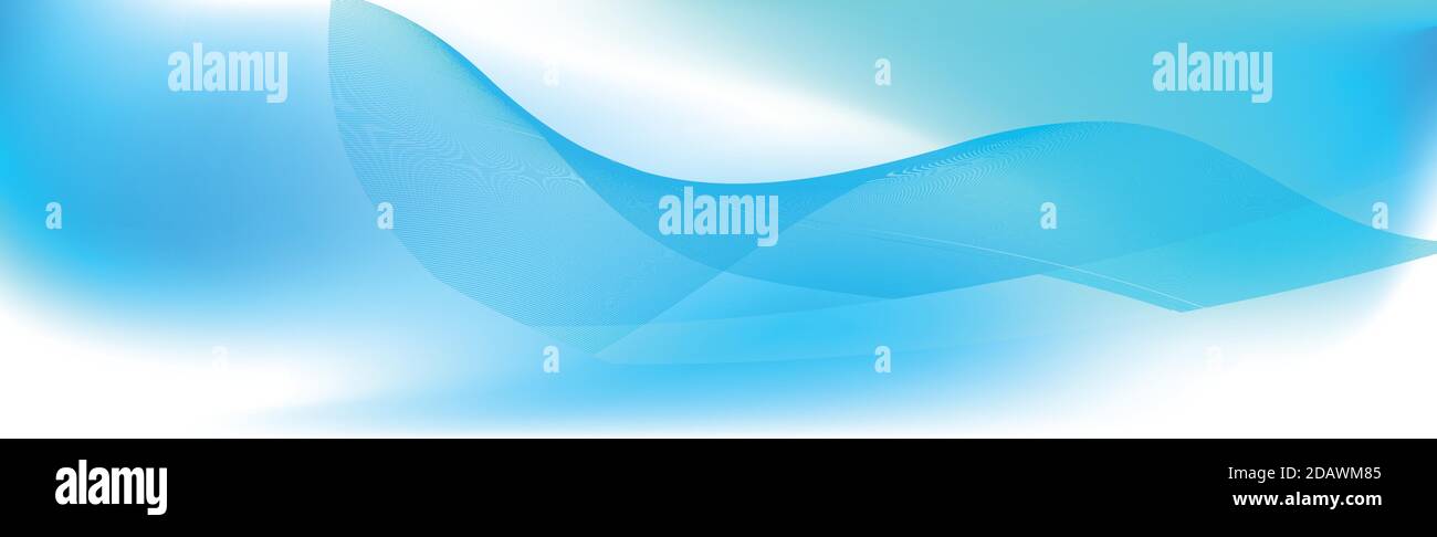 Abstract blue panoramic background made of triangles - Vector illustration Stock Vector
