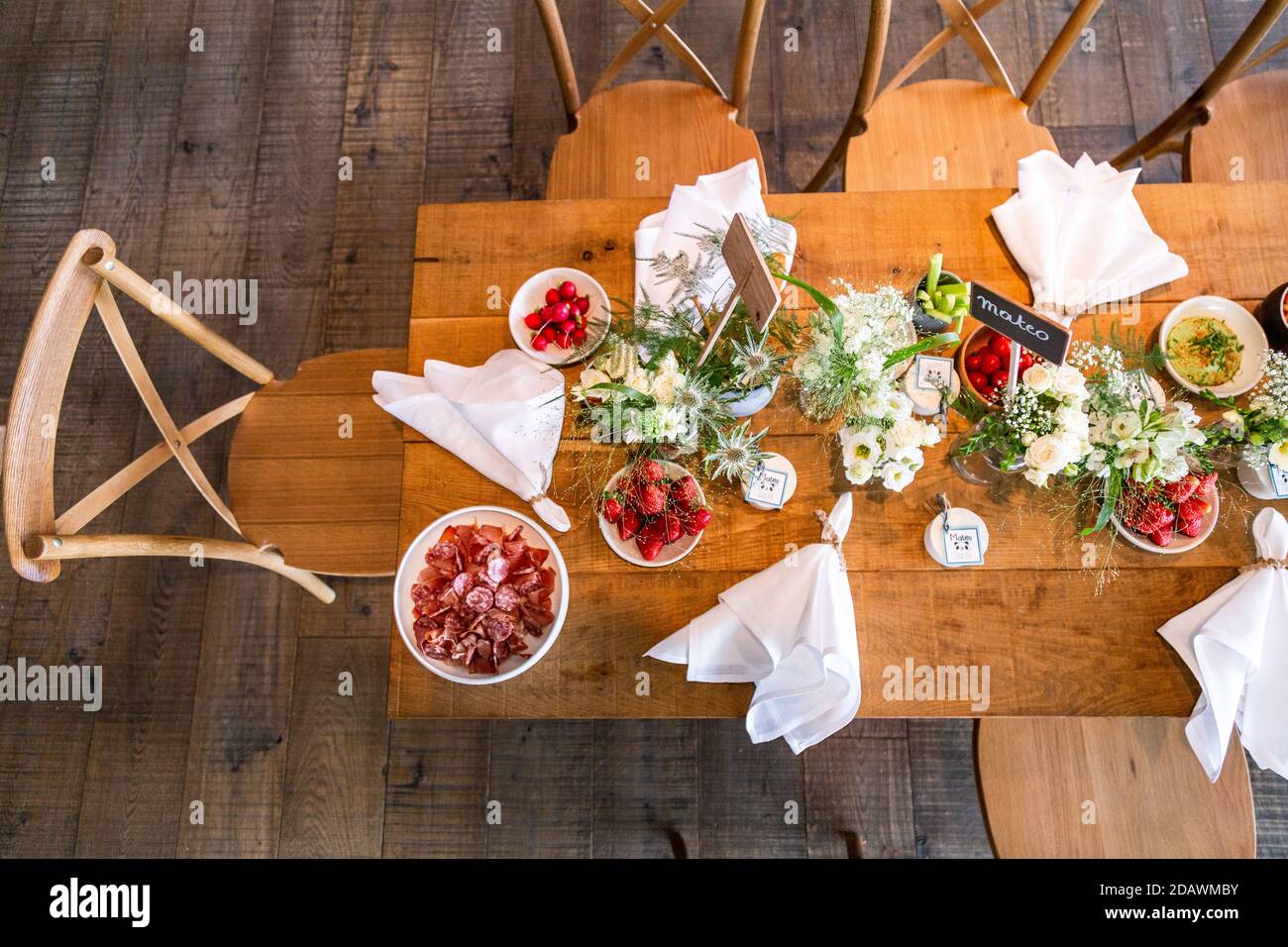 Belgium restaurant no people coronavirus covid19 reopening new normal surviving catering fine dining indoors tablewear cutlery cozy place michelin Stock Photo
