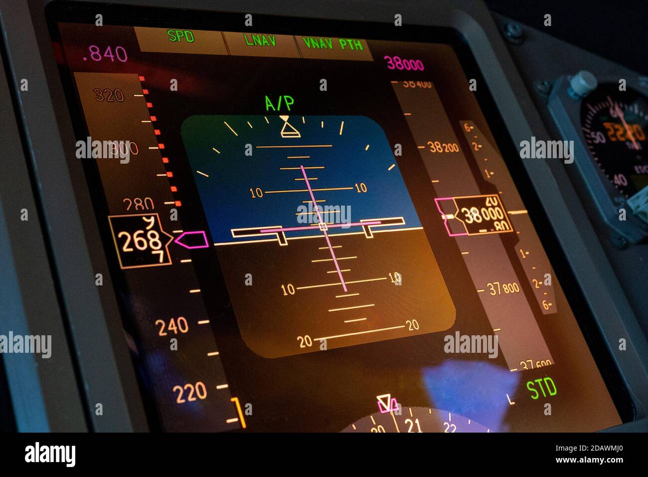 Boeing 777 Primary Flight Display Stock Photo Alamy