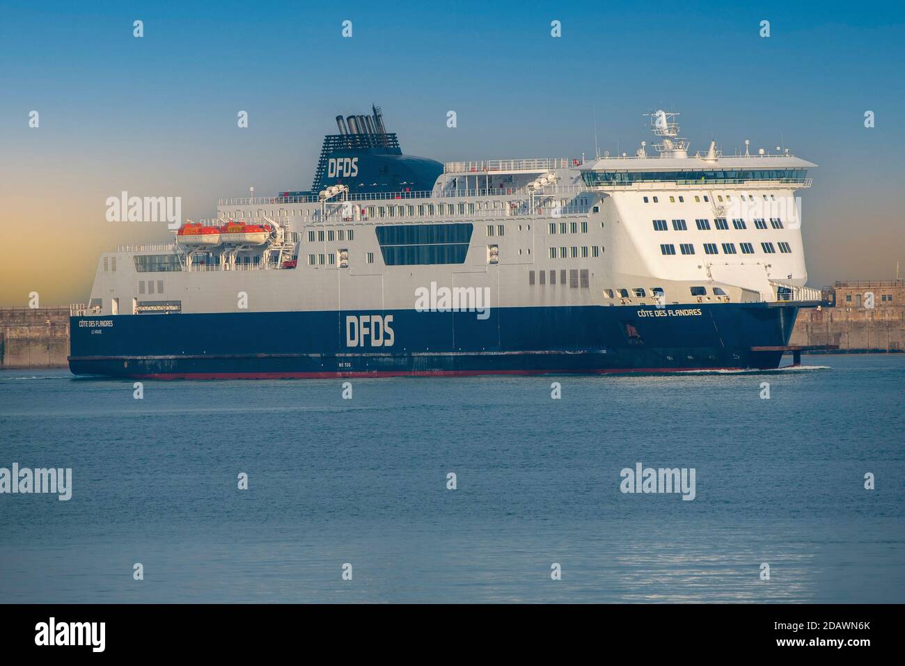 Dover, Kent, England, UK, A cross channel ferry the Cote des Flandres ...