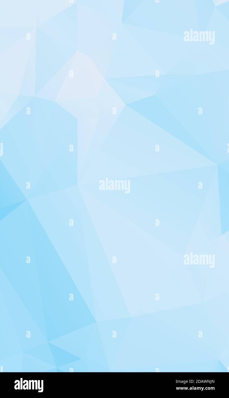 Abstract blue panoramic background made of triangles - Vector illustration Stock Vector