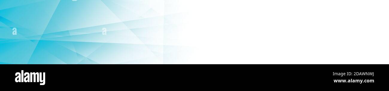Abstract blue panoramic background made of triangles - Vector illustration Stock Vector