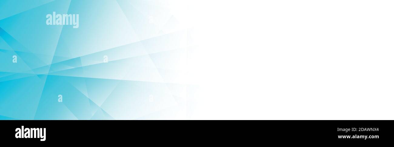Abstract blue panoramic background made of triangles - Vector illustration Stock Vector
