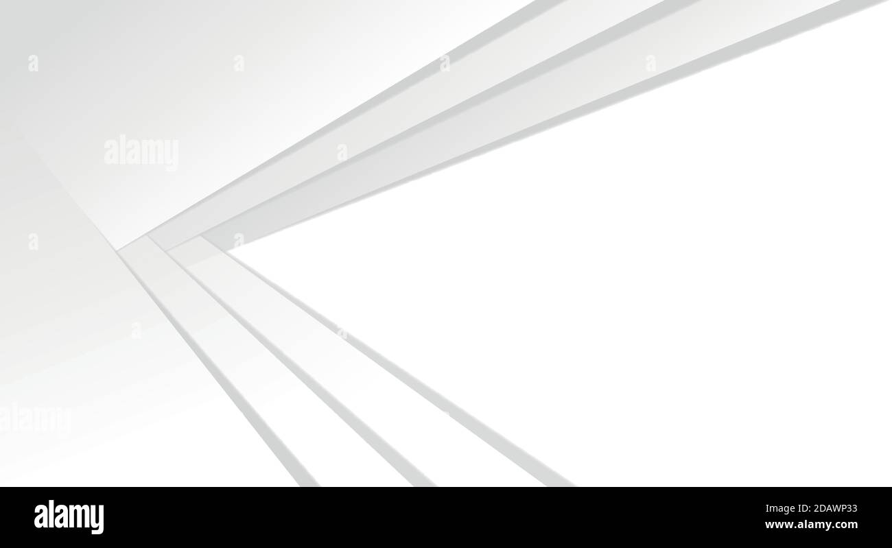 Abstract white panoramic background with lines - Vector illustration ...