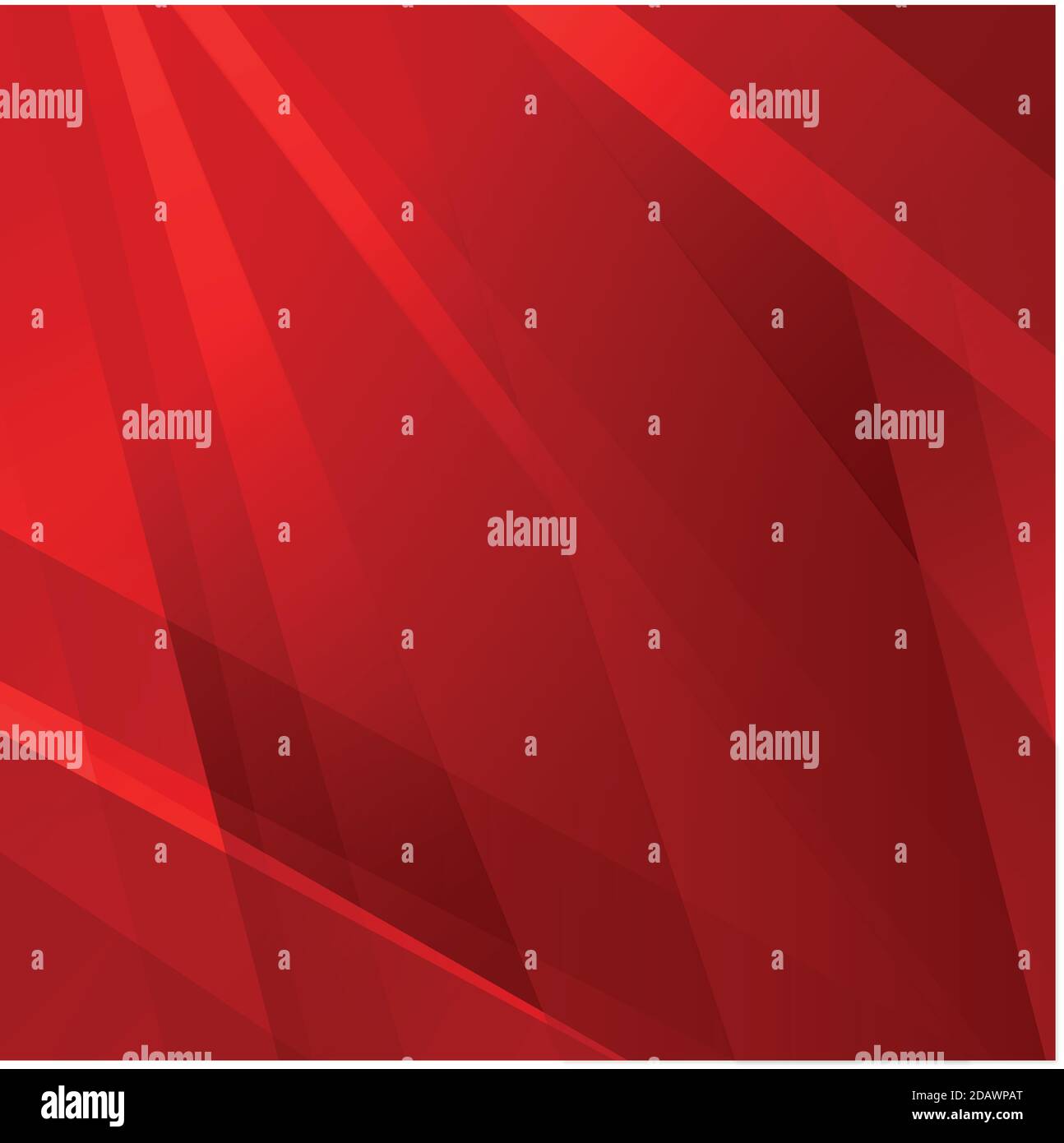 Volumetric lines on a red background - panoramic background Stock Vector