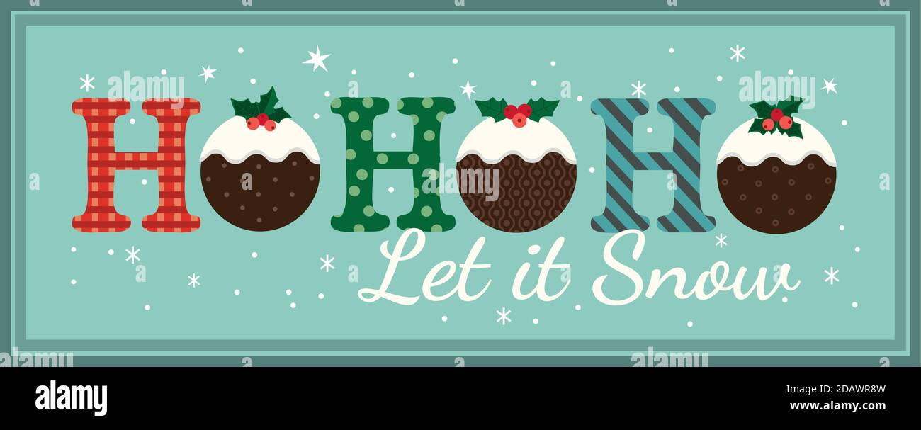 Hand drawn Christmas flat color vector decoration Stock Vector