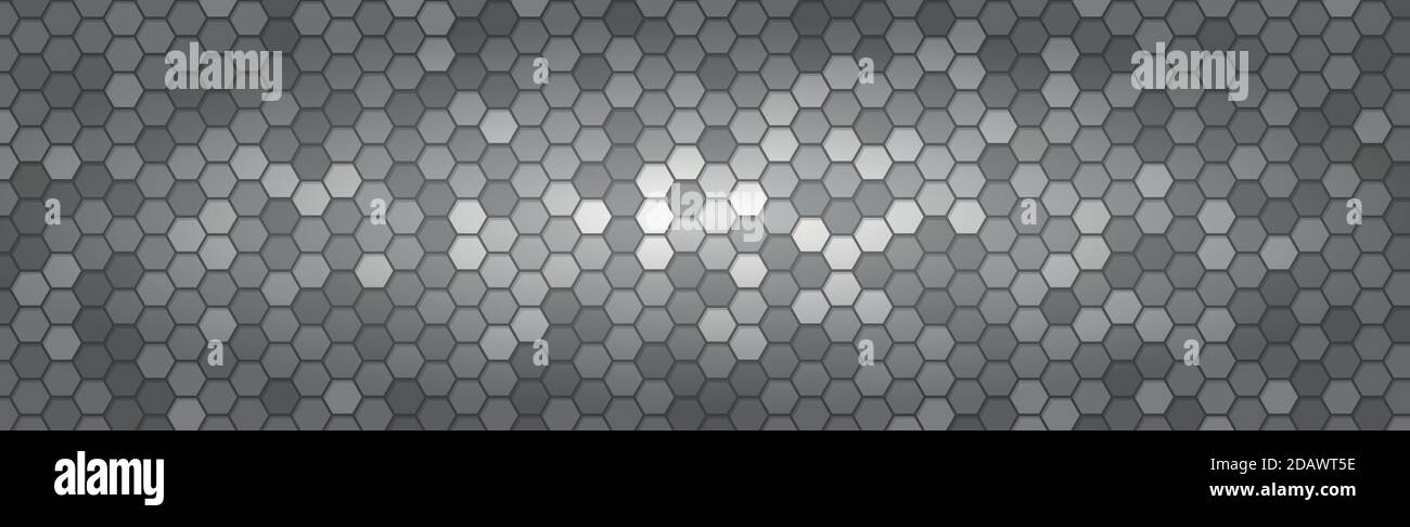 Abstract background with many small hexagons Stock Vector