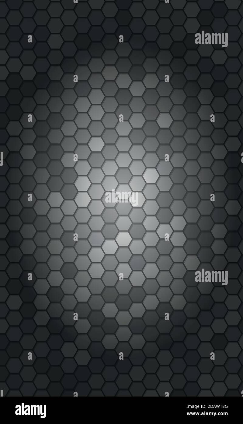 Abstract background with many small hexagons Stock Vector