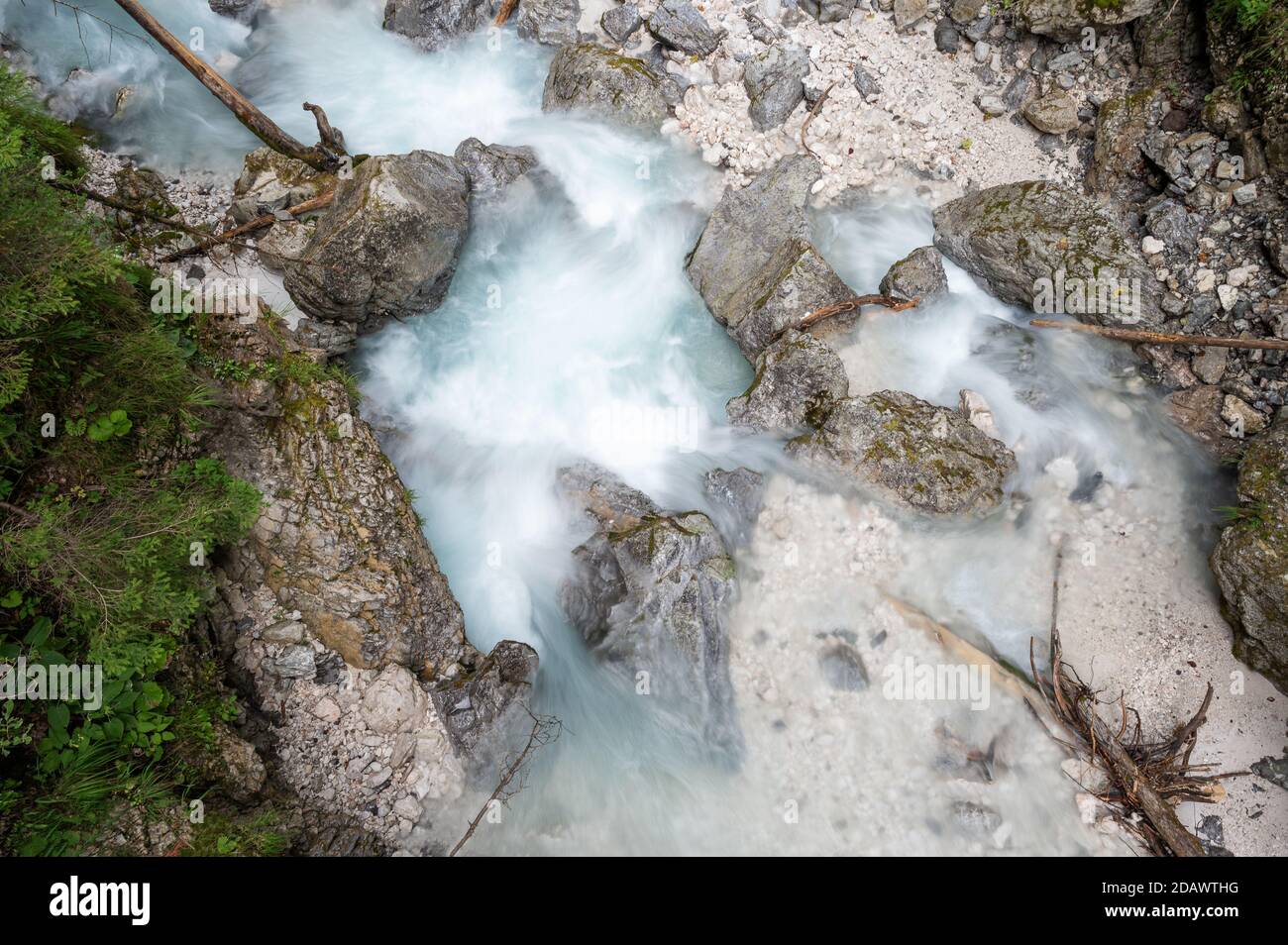 Top view water stream flow hi-res stock photography and images - Alamy