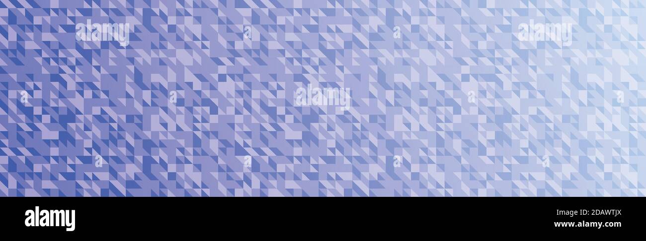 Abstraction blue background many small multicolored triangles - illustration Stock Vector
