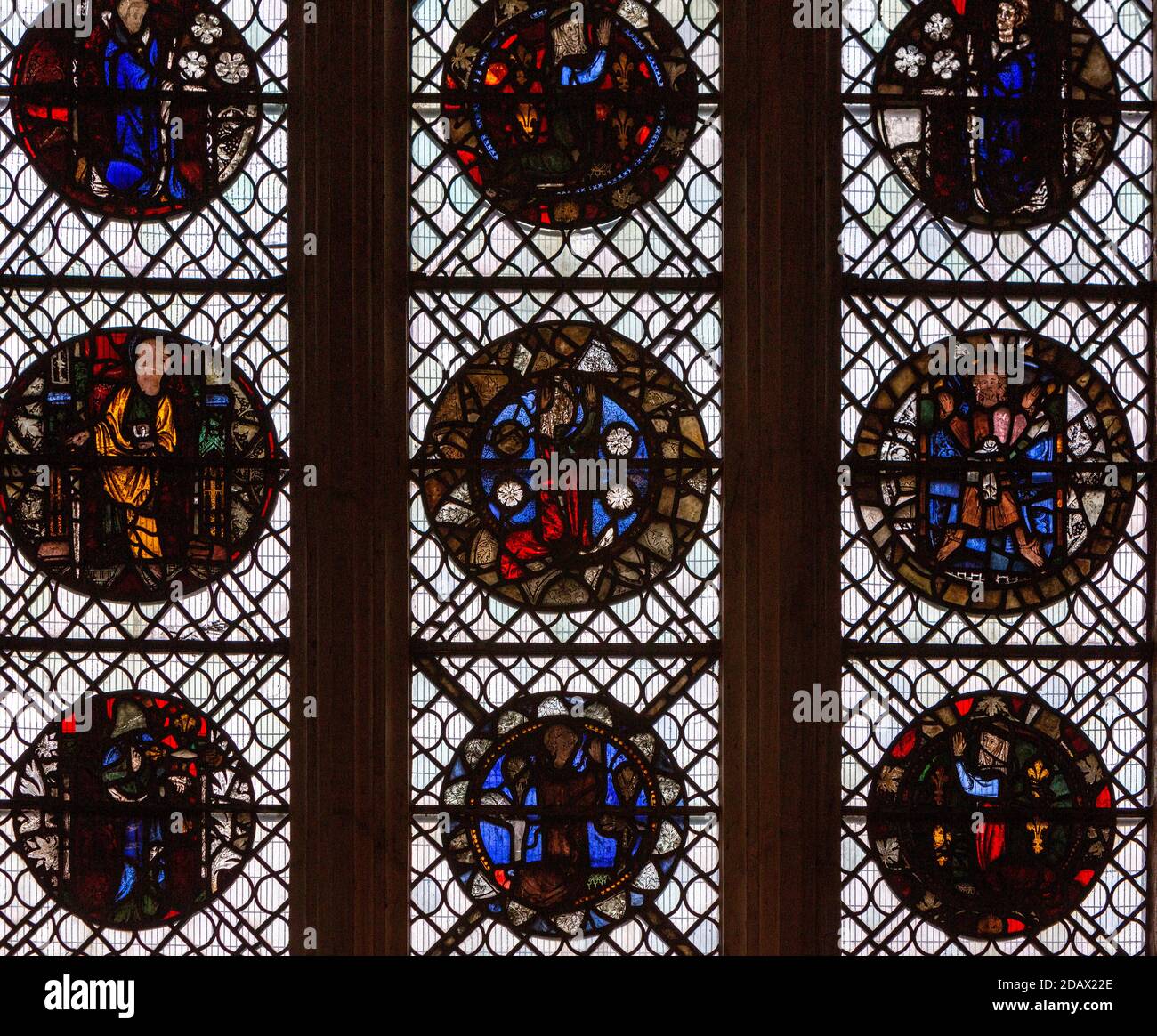 Stained glass window, Ripon Cathedral, Ripon, North Yorkshire, England