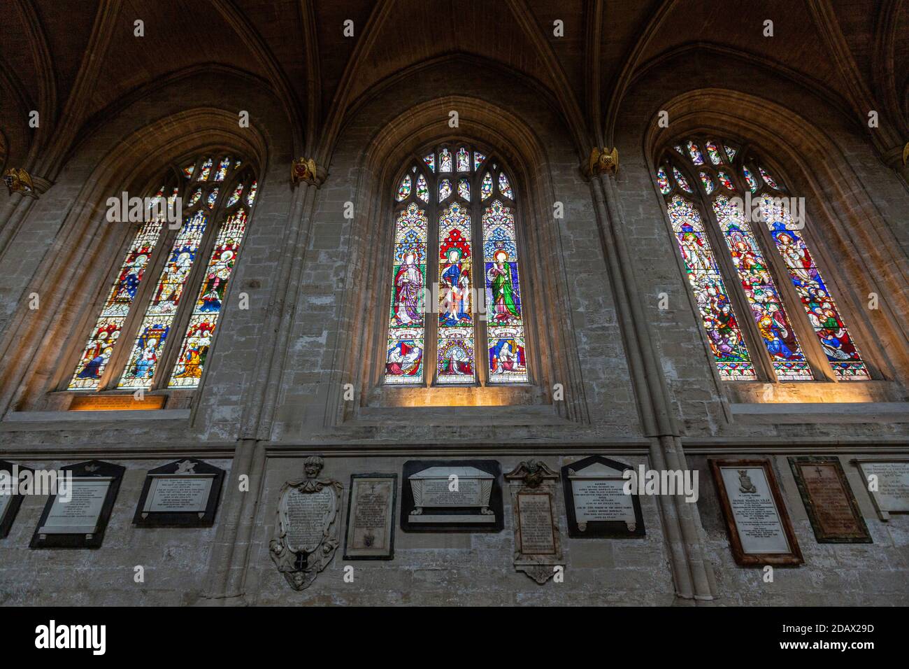 Stained glass window, Ripon Cathedral, Ripon, North Yorkshire, England