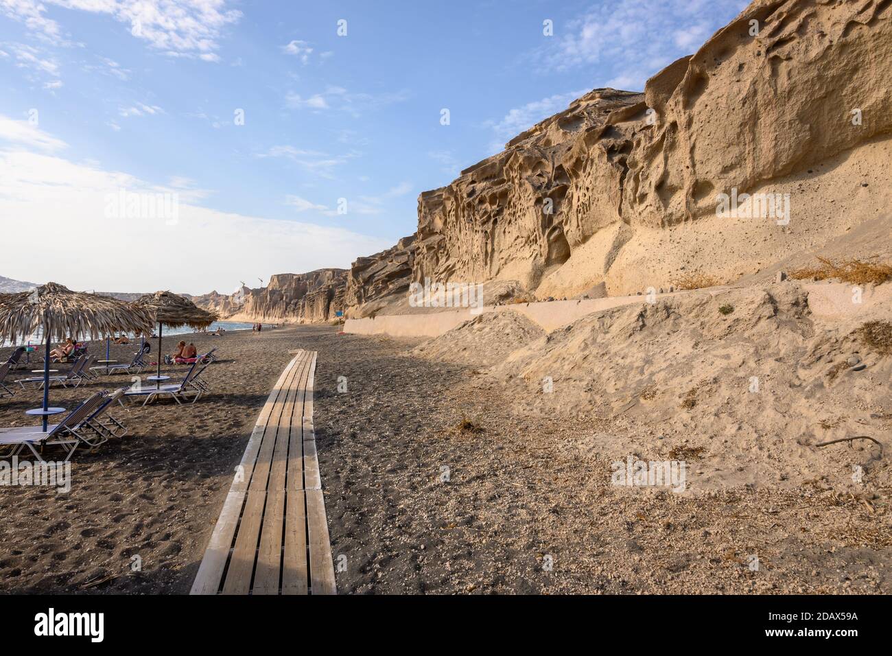Santorini, Greece September 16, 2020 Vlychada Beach, also known as