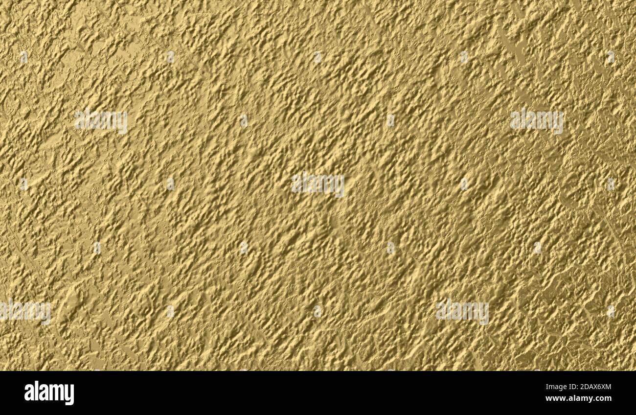 Rough gold leaf surface or gold ore texture. High resolution background texture Stock Photo