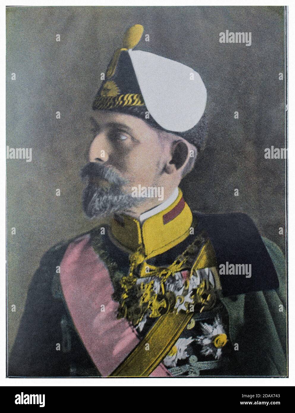 Ferdinand (1861 – 1948), born Ferdinand Maximilian Karl Leopold Maria of Saxe-Coburg and Gotha, was the second monarch of the Third Bulgarian State, f Stock Photo