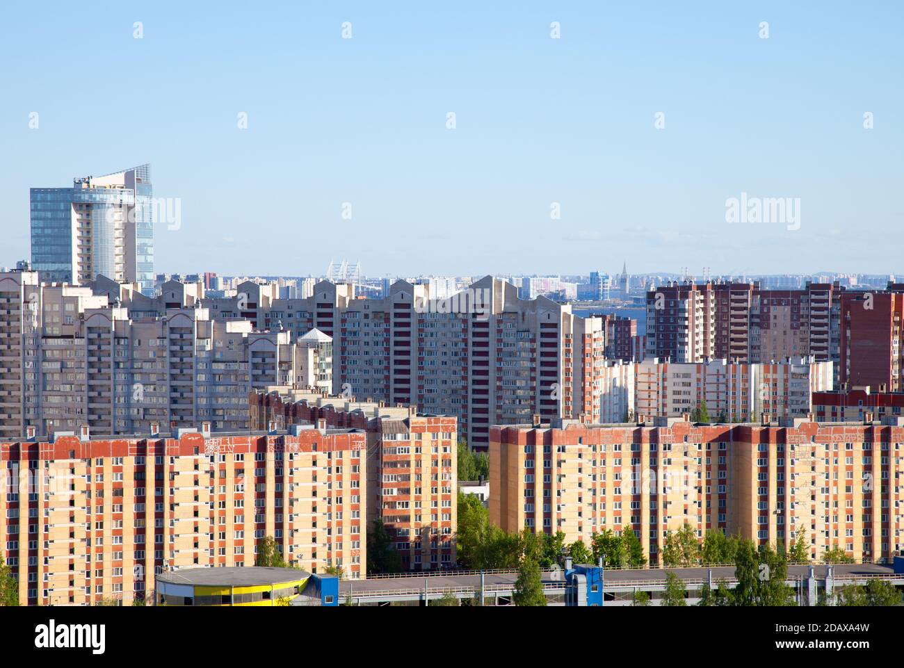 Residential district in Severoprimorskaya area of St. Petersburg