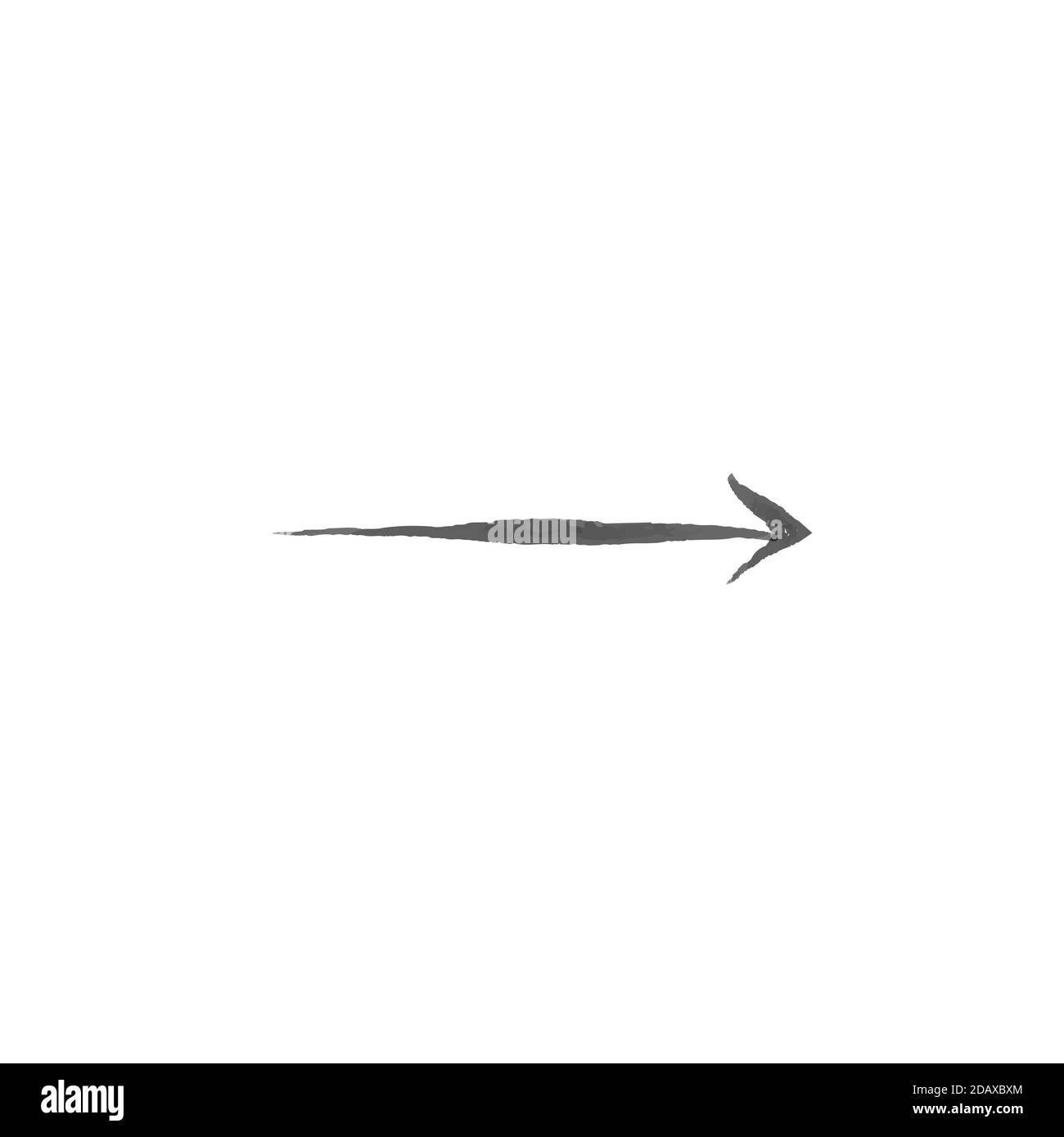 Hand drawn arrow illustration isolated on white background Stock Vector