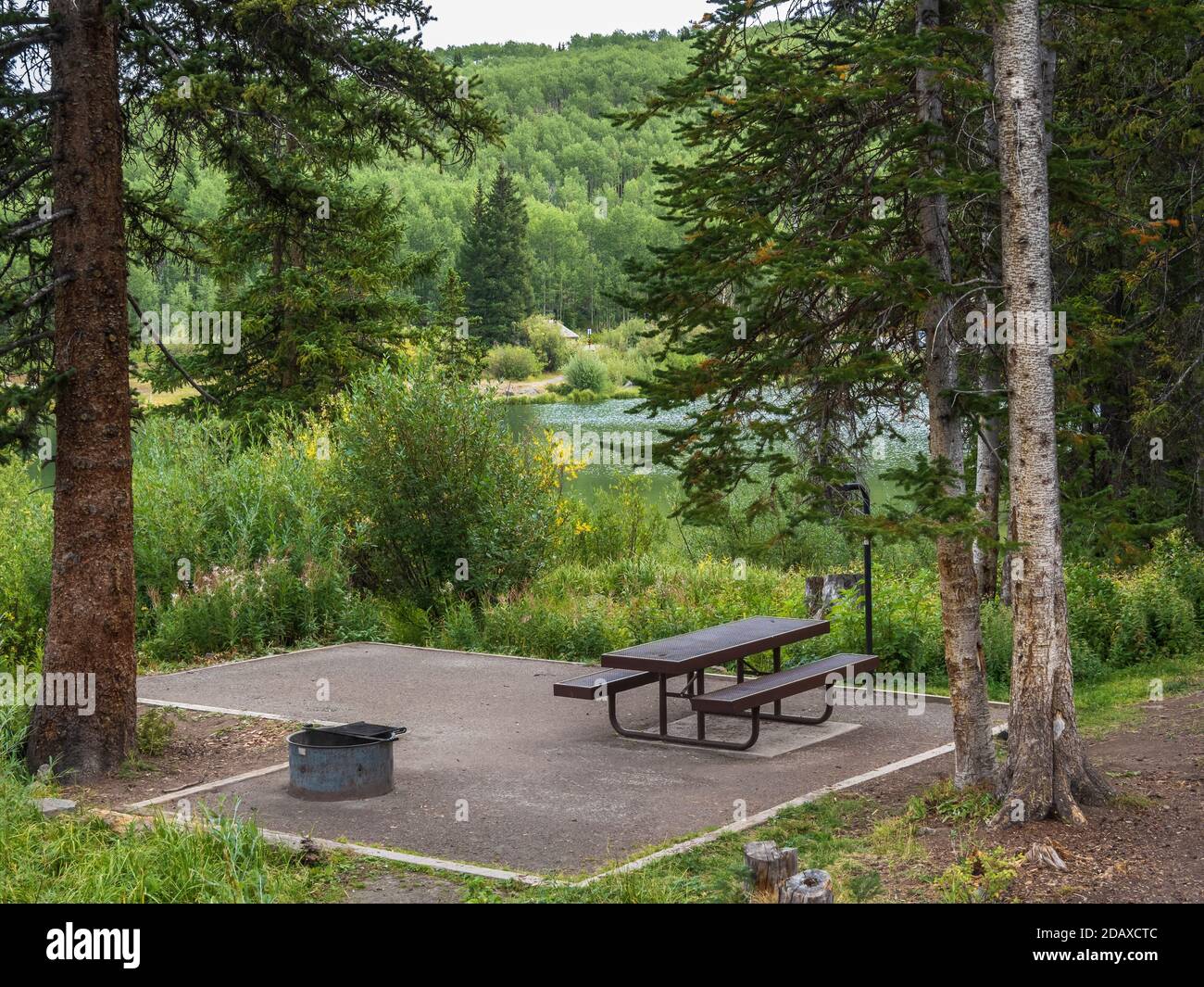 Jumbo Lake Campground, Mesa Lakes area, Grand Mesa, Colorado Stock Photo Alamy