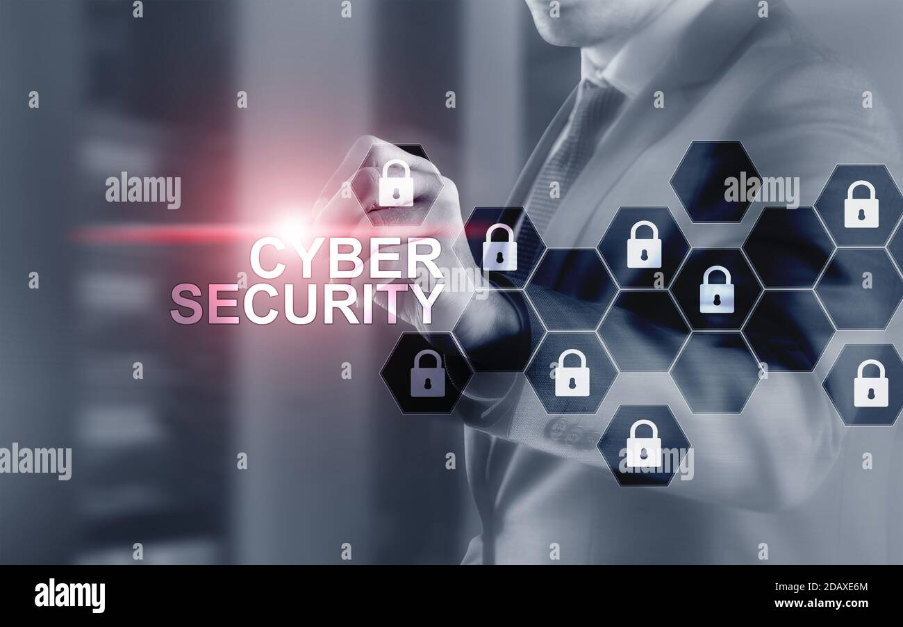 Cyber security 2021. Organization Data Protection concept. Stock Photo