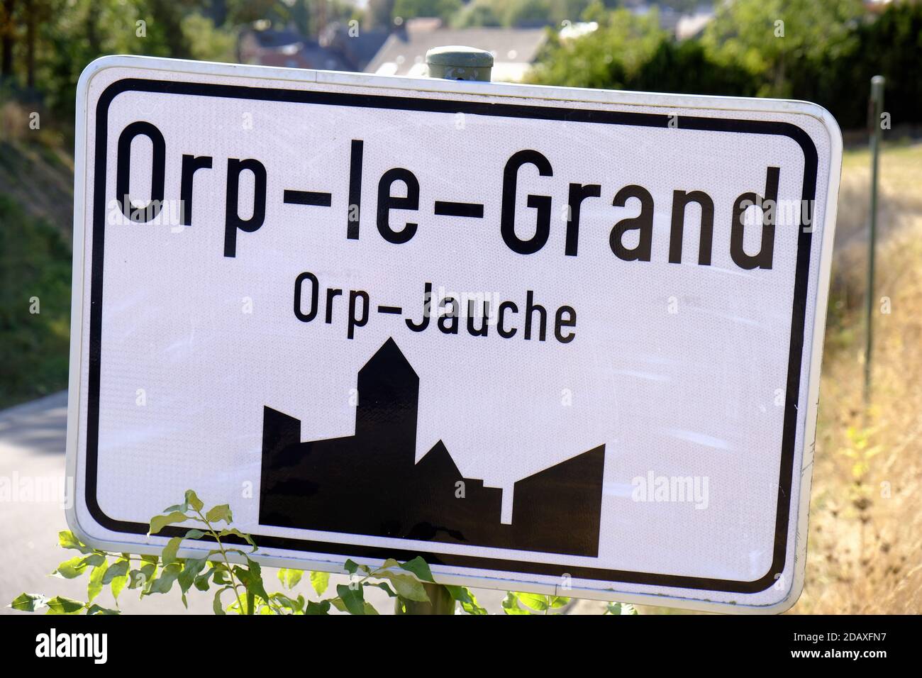 Illustration shows the name of the Orp-le-Grand, part of Orp-Jauche ...