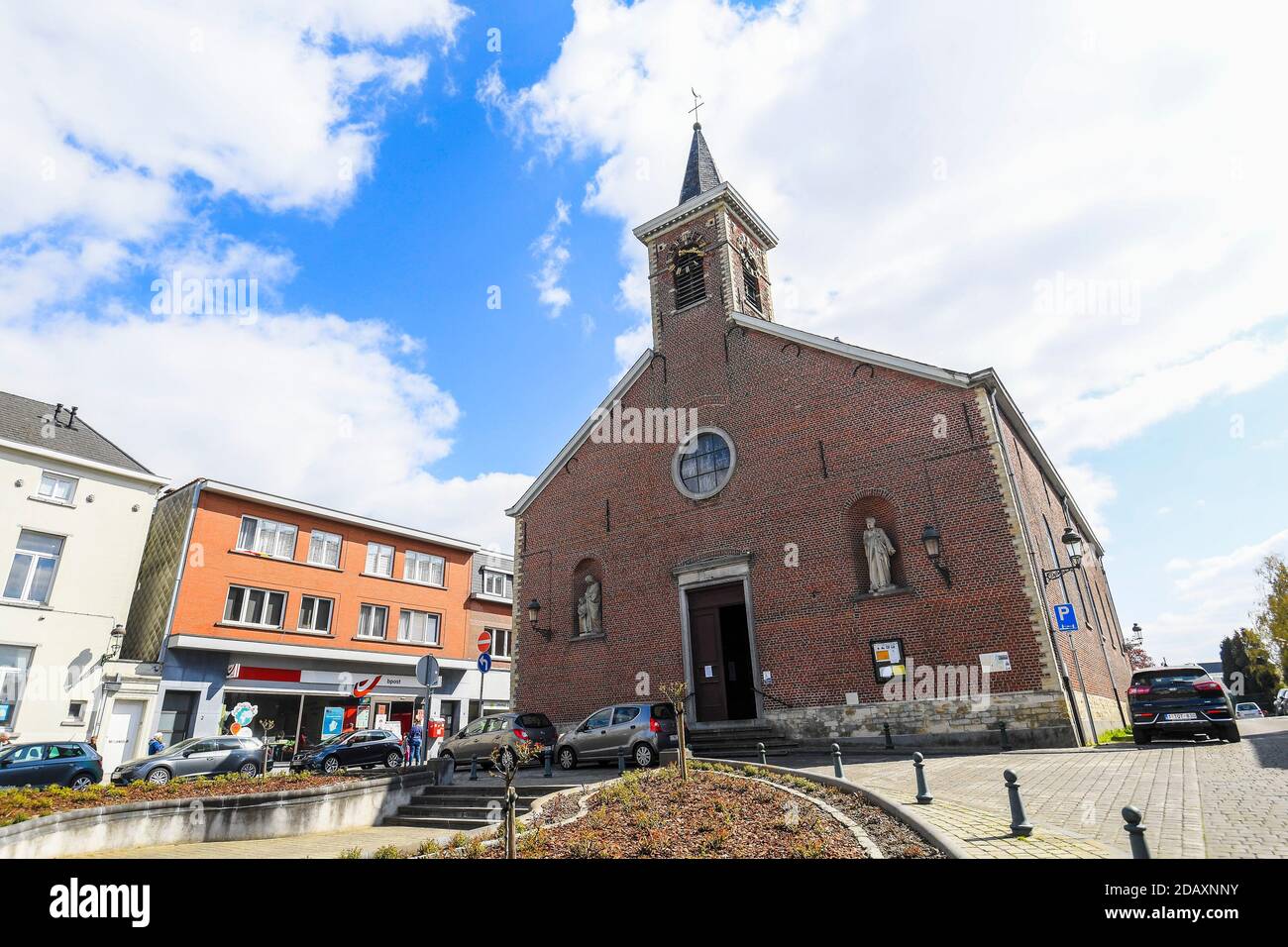 Illustration picture shows the Saint-Anne - Sint-Annakerk church in Auderghem / Oudergem, one of the 19 municipalities of the Brussels-Capital Region, Stock Photo