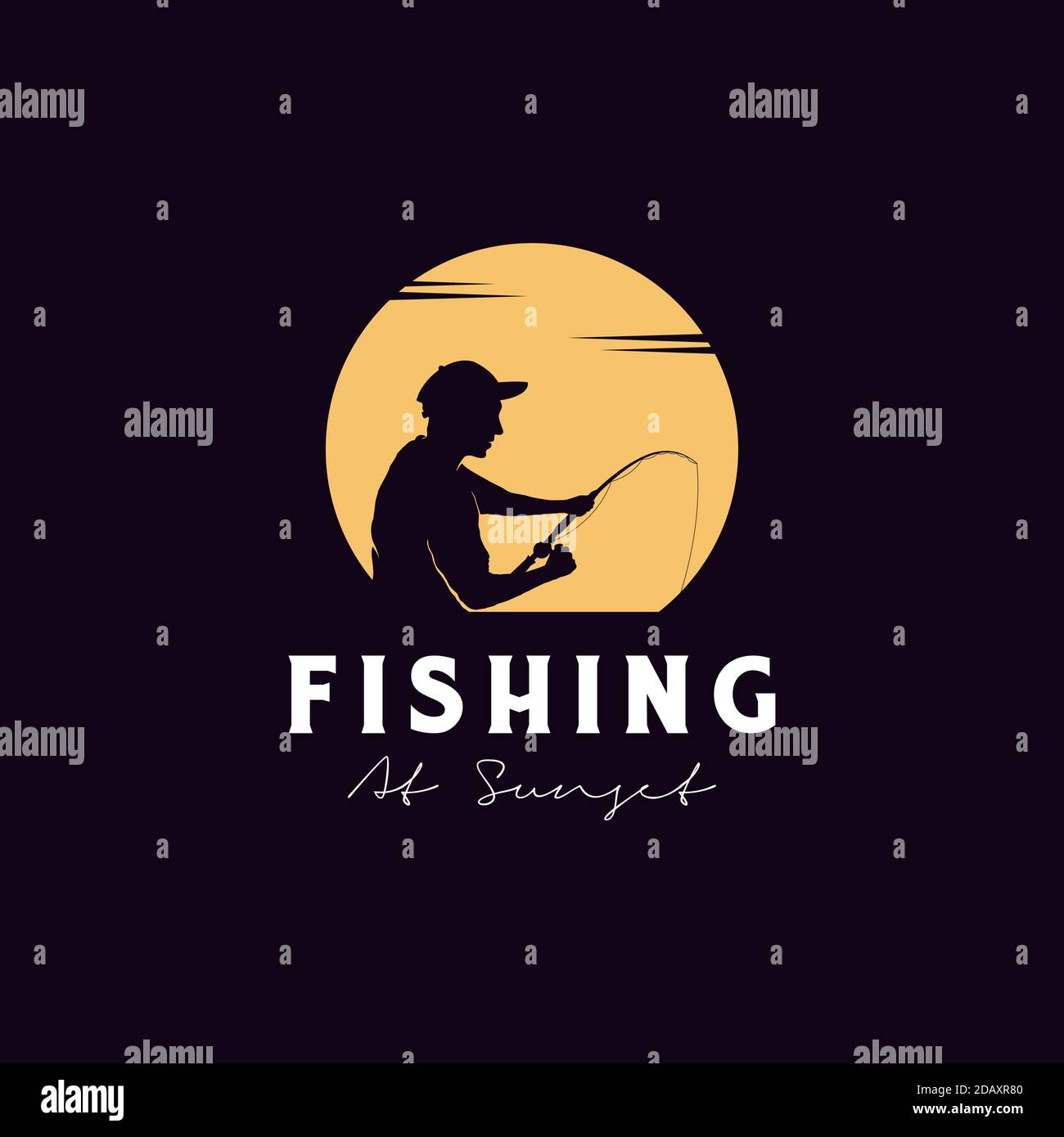Moon with man fishing Cut Out Stock Images \u0026 Pictures - Alamy, image size:1300x1390