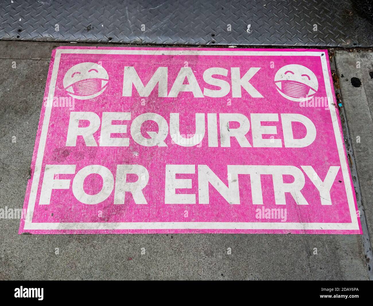 Masks Required Sign Stock Photo