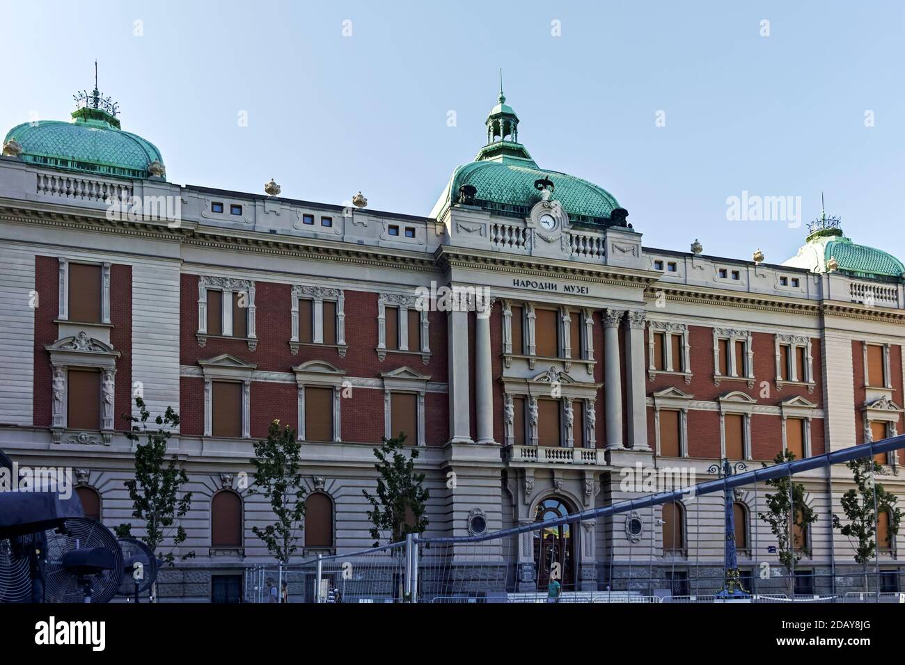 BELGRADE, SERBIA - AUGUST 12, 2019: Republic Square at the center of city of Belgrade, Serbia Stock Photo