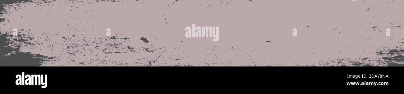 Panoramic texture of realistic gray concrete Stock Vector