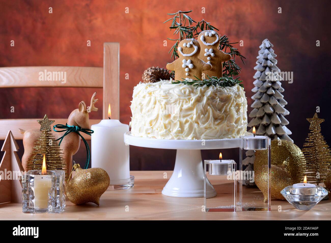 Christmas showstopper centerpiece white chocolate cake with ...
