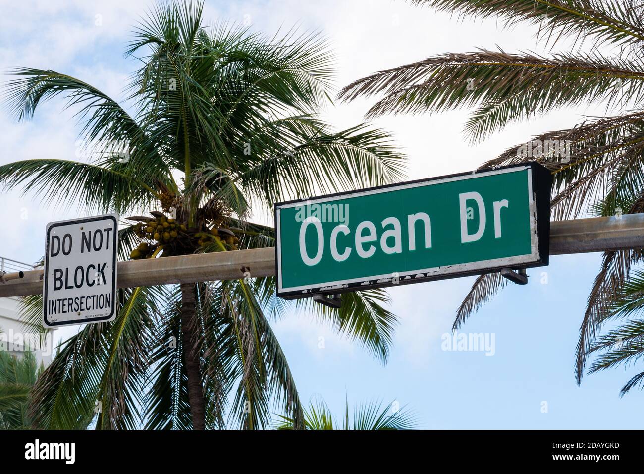 Ocean Drive, Miami South Beach, Florida, USA Stock Photo