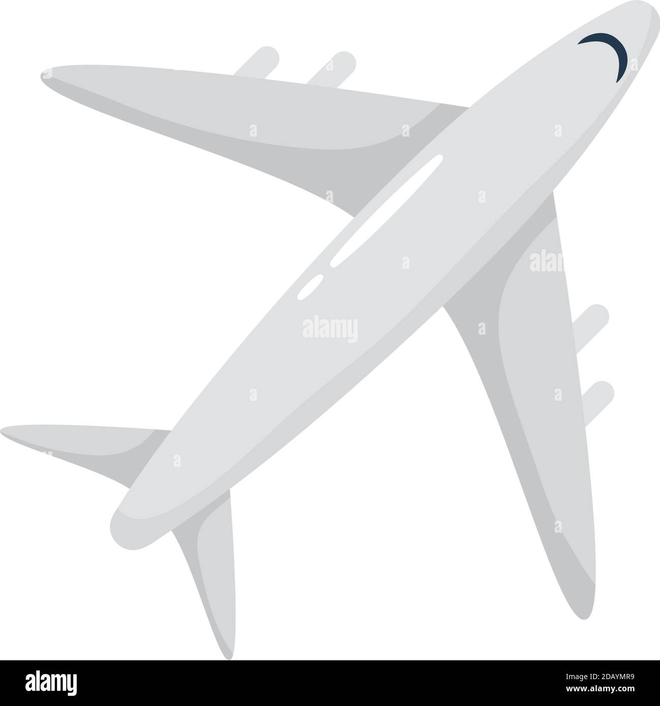 White airplane fuselage Stock Vector Images - Alamy