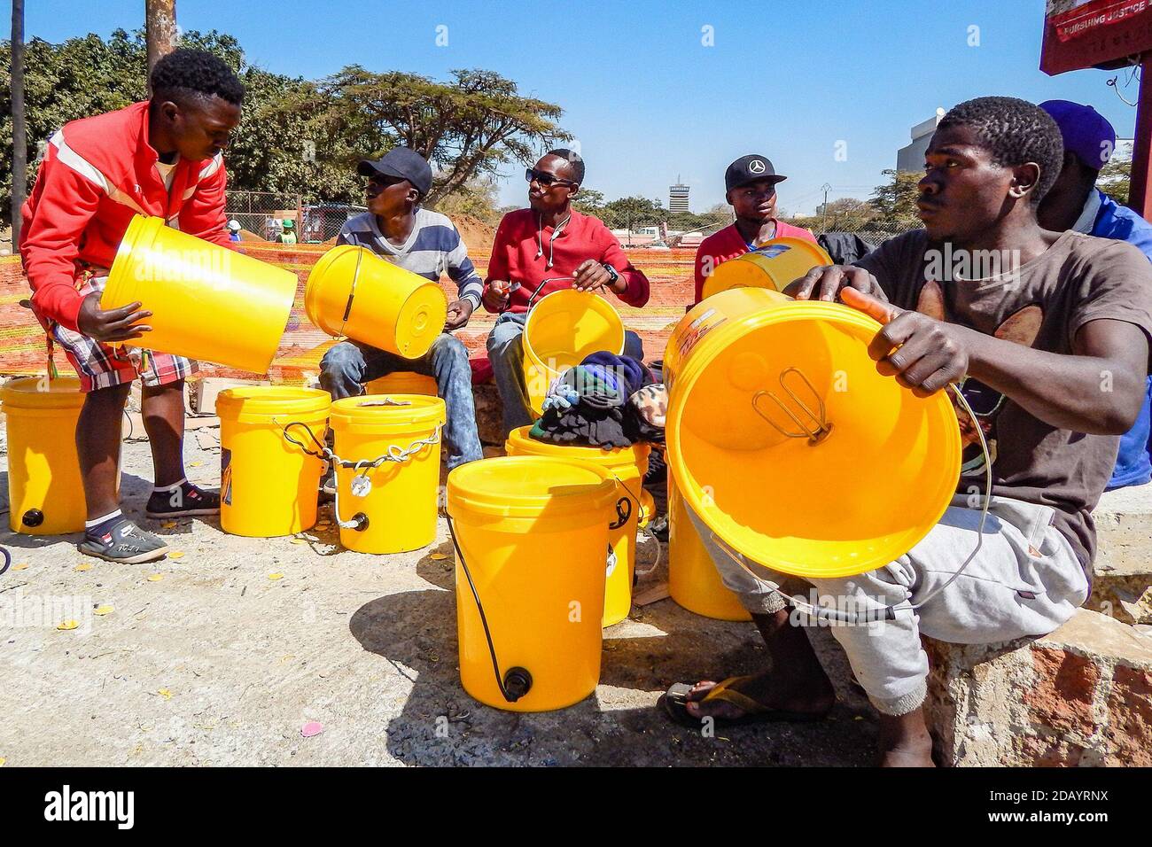 Friends in Lusaka, Zambia’s capital, convert reusable cookingoil