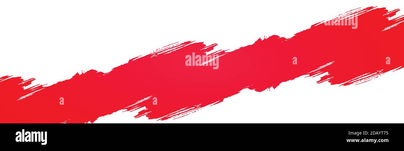 Red Color Smear Smear of red paint on a white panoramic background - Vector ...