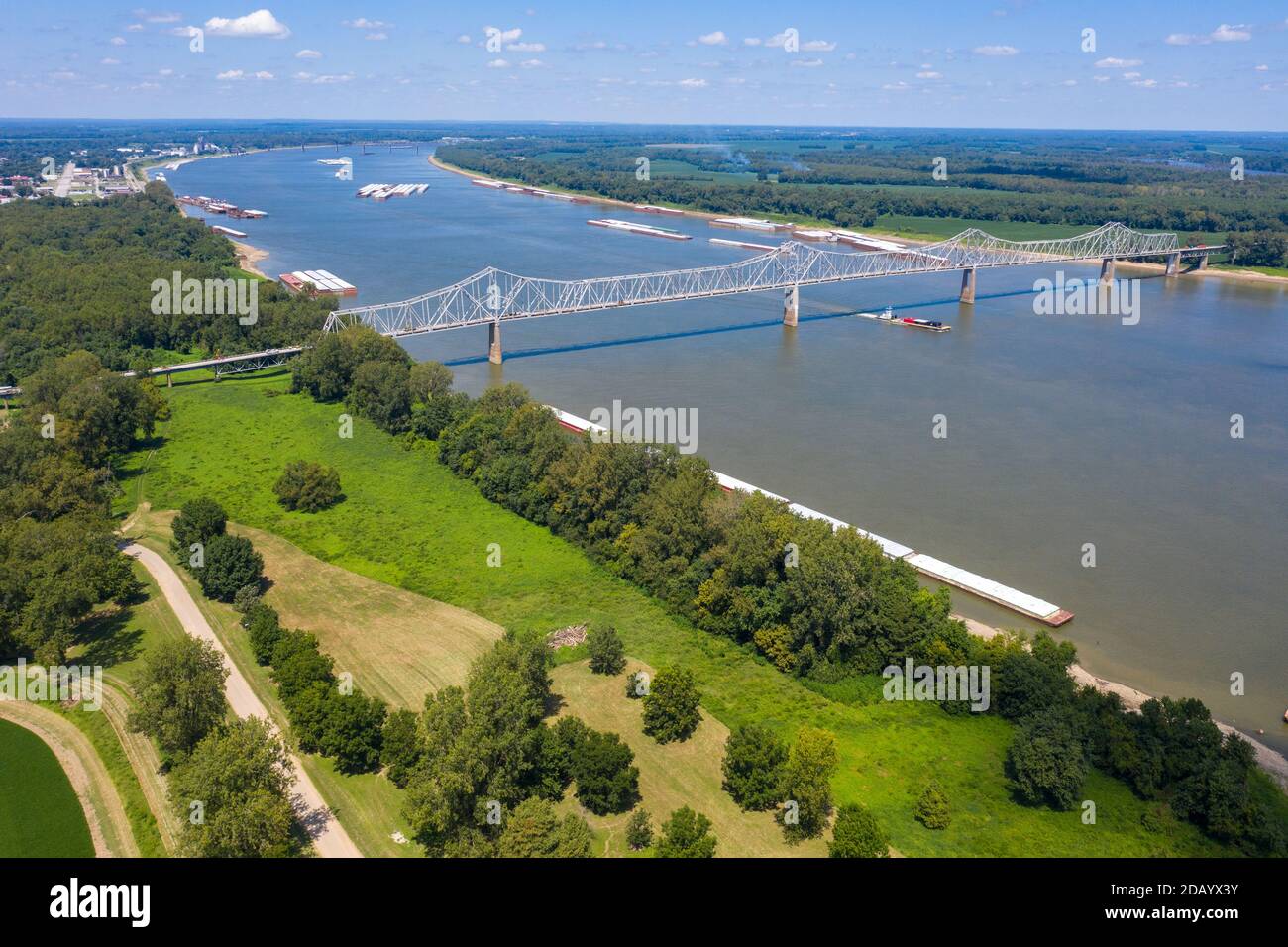 Cairo Ohio River Bridge Stock Photo Alamy