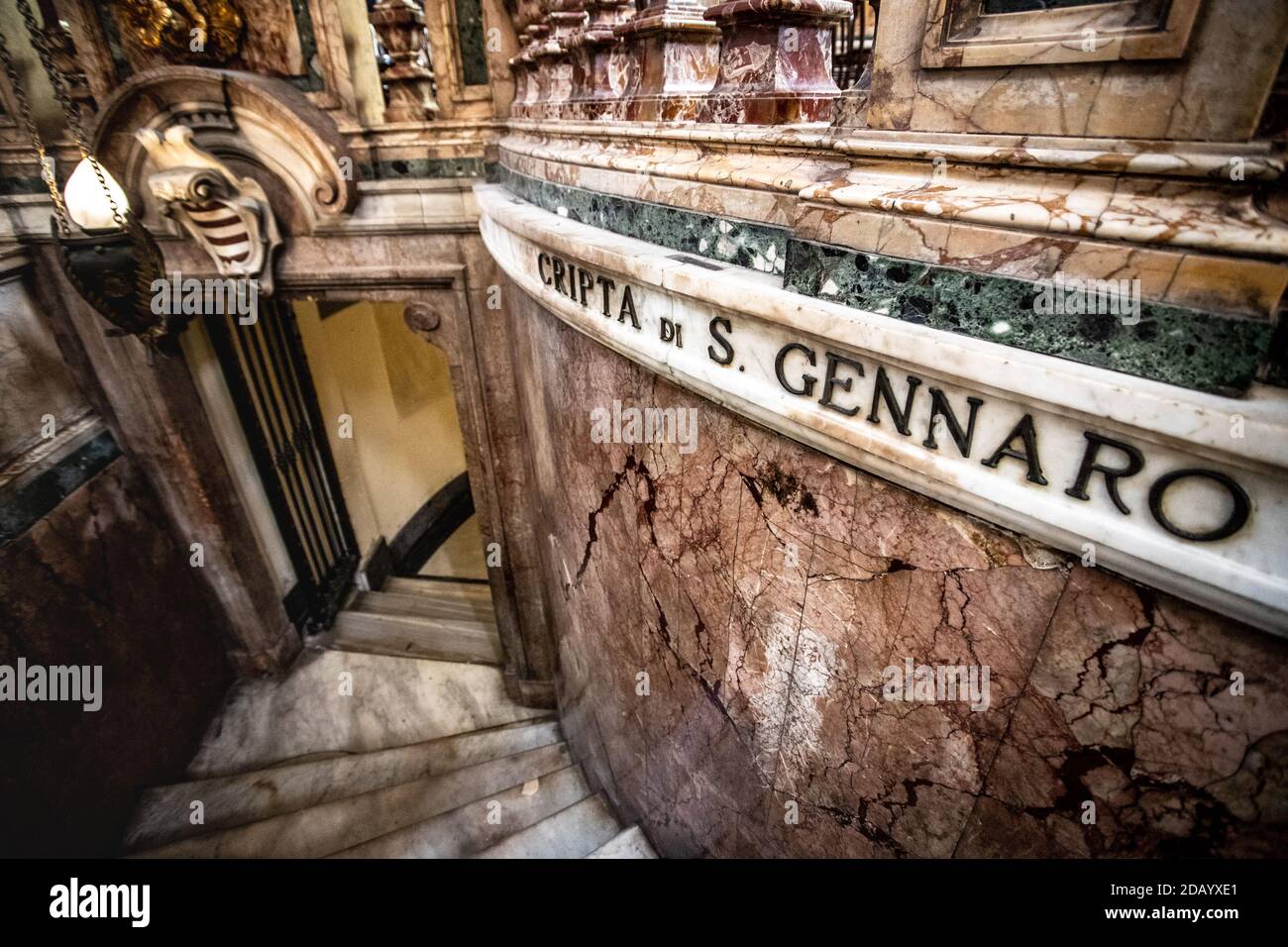 Crypt of San Gennaro, Duomo of Naples, Naples, Italy Stock Photo