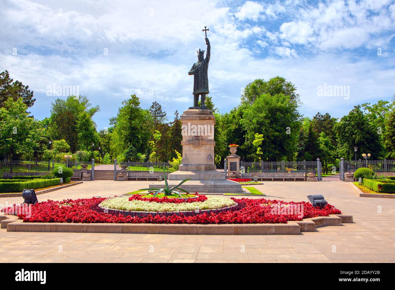 Chisinau Capital of Republic of Moldova . Monument of Stefan cel Mare