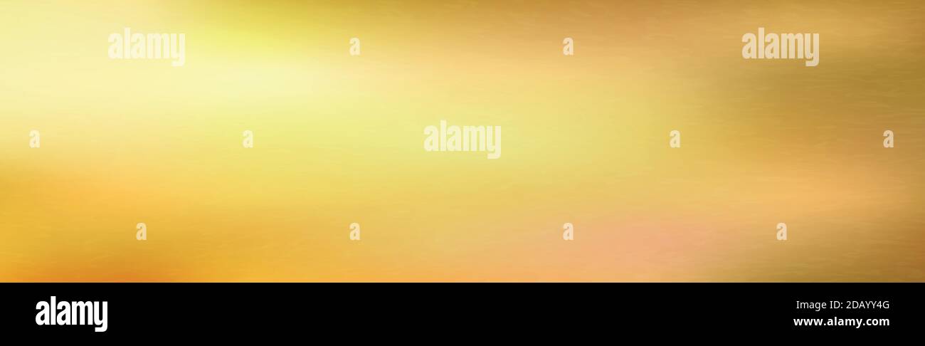 Golden metal panorama texture with reflection Stock Vector