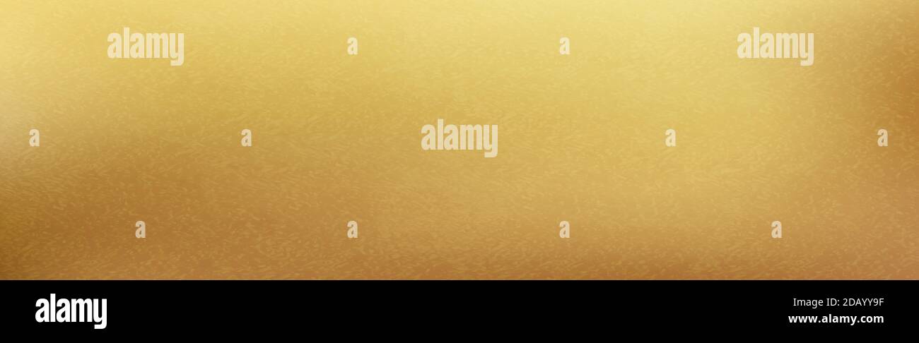 Golden metal panorama texture with reflection Stock Vector