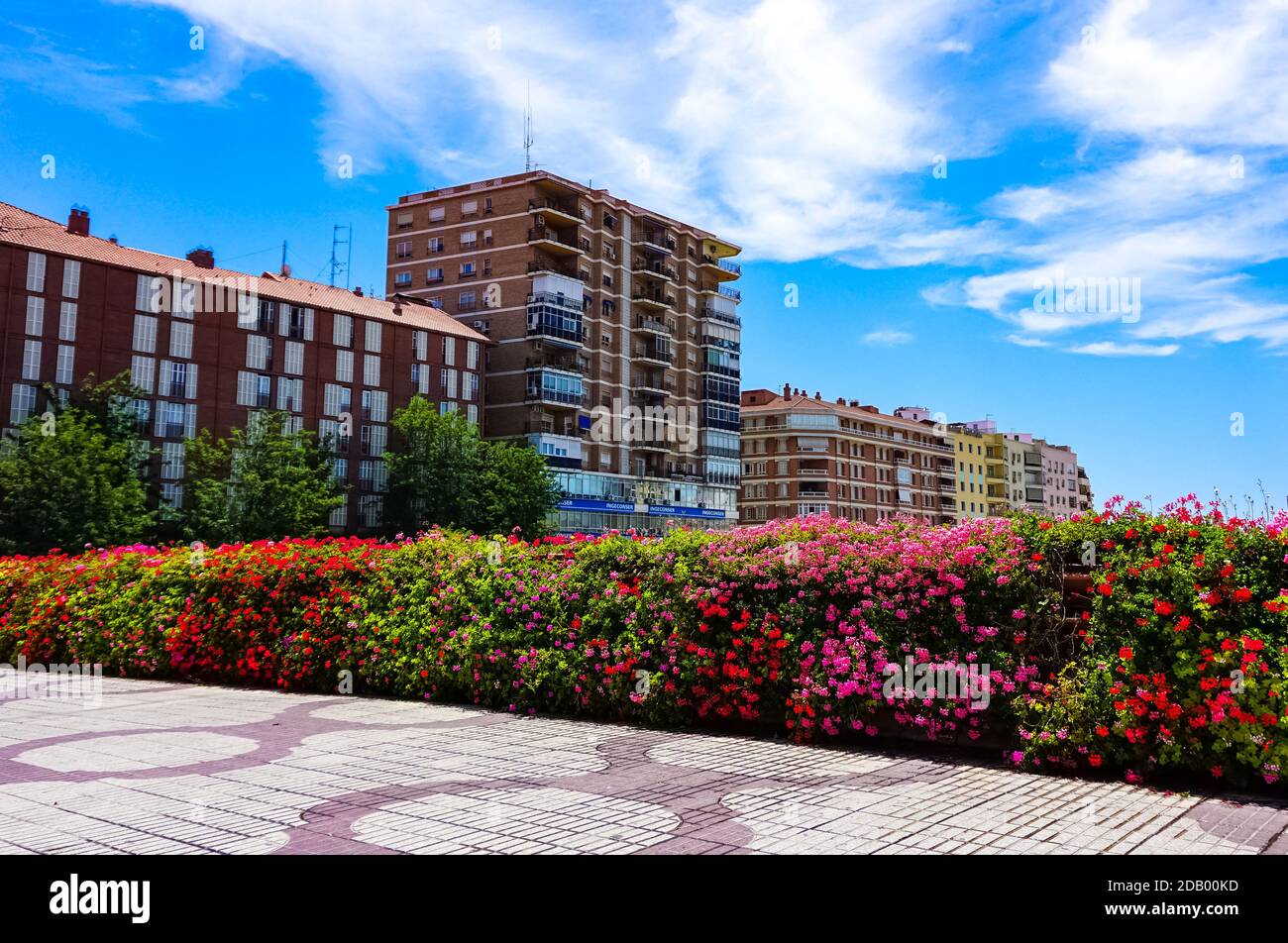 Malaga Panorama on a sunny summer day. Malaga, Spain June 20, 2015 Stock Photo